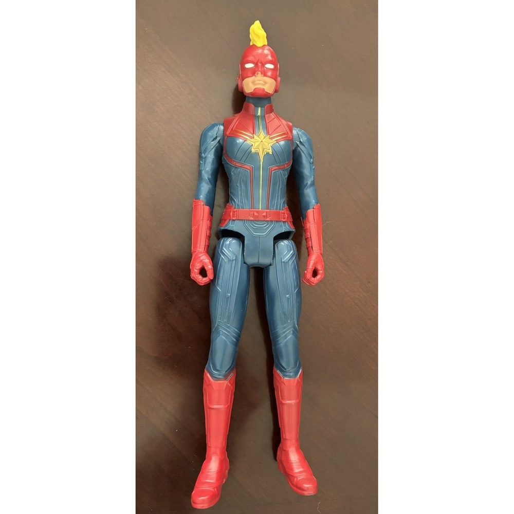 Captain Marvel 12 Inch Mohawk Action Figure Avengers Titan Hero Blast Gear 2018